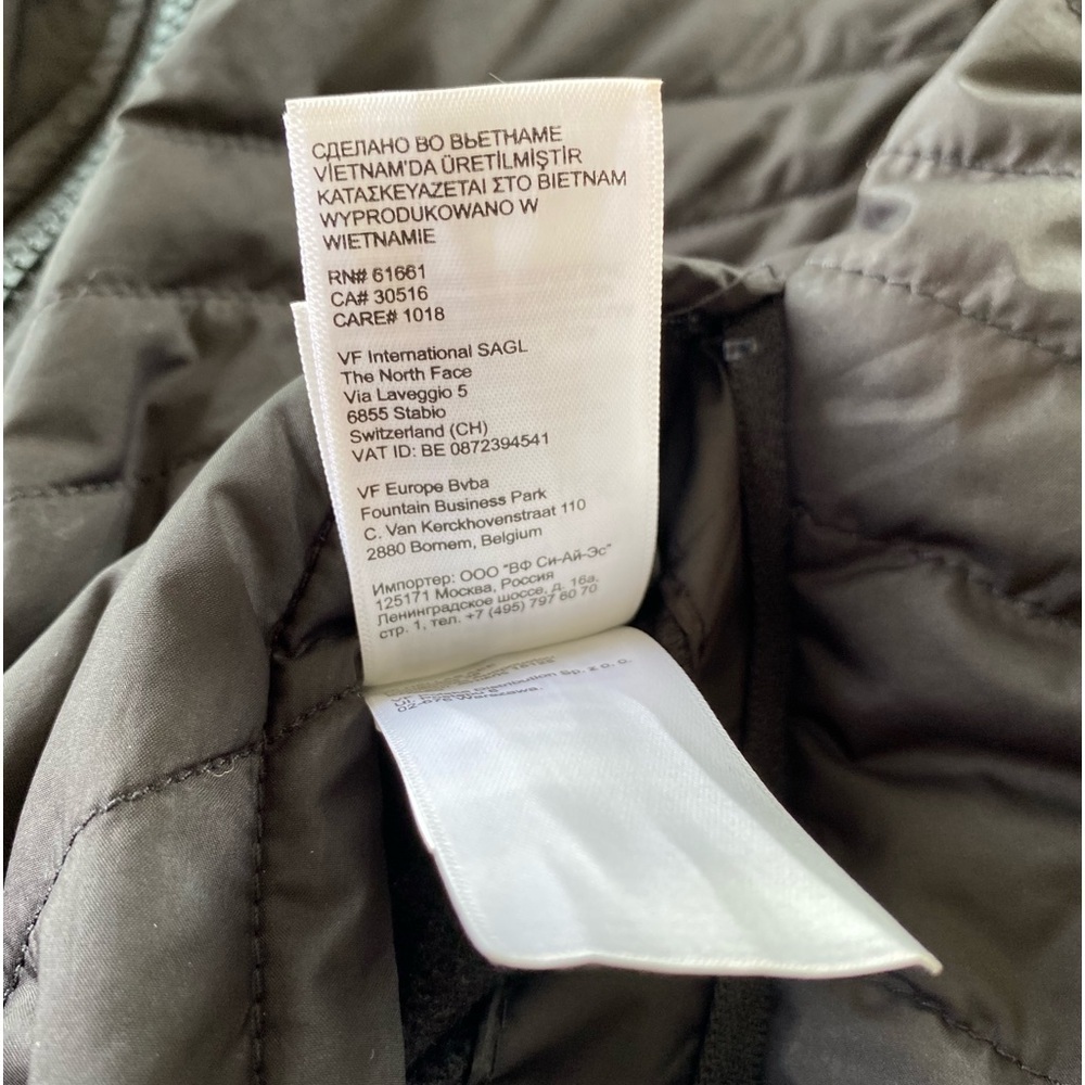 The North Face Reversible Mossbud Insulated Jacket Full Zip Faux Fur Down Black. - Picture 15 of 15